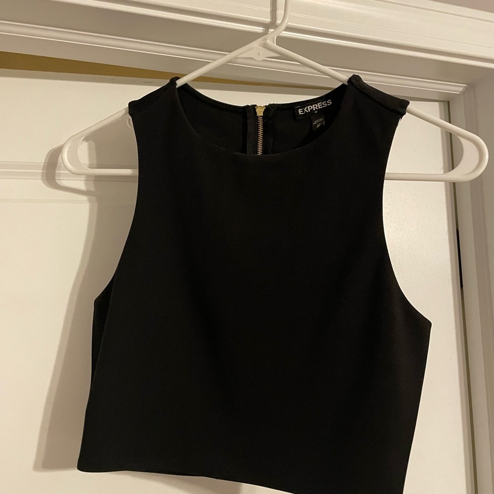 Express Black Women's Crop Top